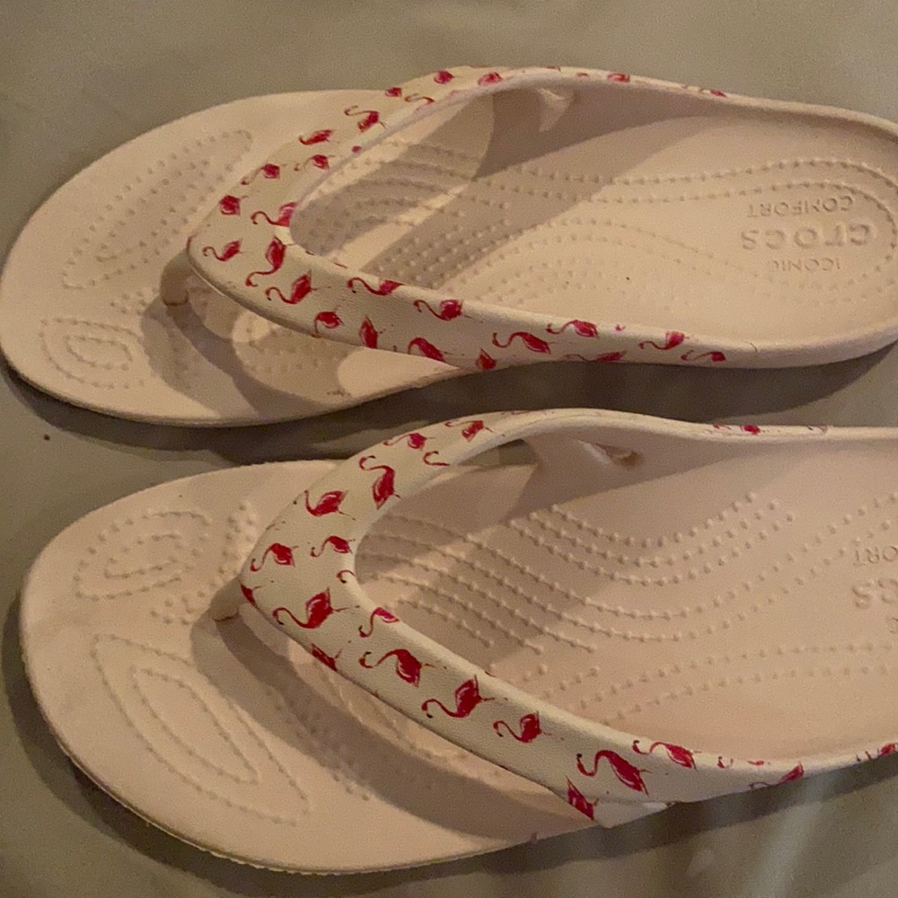 Crocs Women's Kadee Ii Graphic Flip Flops | Sz 7